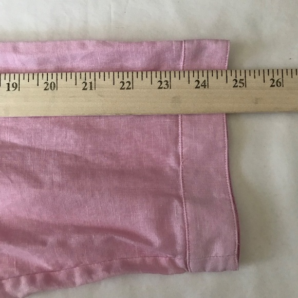 RALPH LAUREN Linen Tunic Long Sleeve Pink Women’s Plus Size 3X - Picture 12 of 12
